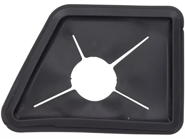 Randbescherming rubber, zwart voor frame -PIAGGIO- Vespa GTS 125 (ZAPMD3200, ZAPMD3201), Vespa GTS 250 (ZAPM45100), Vespa GTS 300 (ZAPM45200, ZAPM45202), Vespa GTS Super 125 (ZAPM45300, ZAPM45301, ZAPMD3200), Vespa GTS Super 300 (ZAPM45200, ZAPM45202)