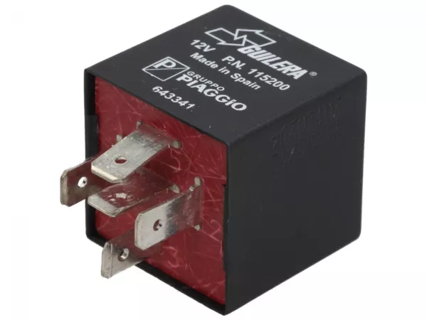 Relay untuk lampu sorot tinggi, 12V -PIAGGIO- Vespa LX 125 (ZAPM68300, ZAPM68303), Vespa LX 150 (ZAPM68400), Vespa Primavera 125 (ZAPM81100, ZAPM81101, ZAPMA1100, ZAPMA1101, ZAPMD1100), Vespa Primavera 150 (ZAPM81200, ZAPM81201), Vespa S 125 (ZAPM68301), 