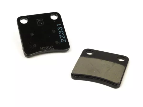 Juego de pastillas de freno -PIAGGIO- 40,9x42,8mm -Gilera Fuoco 500, Piaggio MP3 125-500, Aprilia SRV 850, Honda Silverwing 400-600, BMW C600, C650 - se utilizan para el freno de estacionamiento