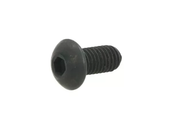 Tornillo hexagonal de cabeza plana -ISO 7380- M5 x 10mm, negro - utilizado para la tapa del escape