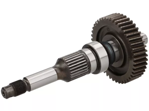 Rear wheel shaft -PIAGGIO- VESPA GT L 125, PIAGGIO X9 125, X9 Evo 125, MP3 125, GILERA Nexus 125, DERBI GP1 125 - 44 teeth, pressed gear wheel