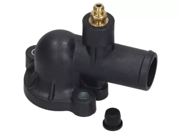 Radiator hose coupling at cylinderhead -PIAGGIO- Vespa GT 250 (ZAPM45102), Vespa GTS 250 (ZAPM45100, ZAPM45101), Vespa GTS 300 (ZAPM45200, ZAPM45202, ZAPMA3300), Vespa GTS Super 125 (ZAPM45300, ZAPM45301), Vespa GTS Super 300 (ZAPM45200, ZAPM45202, ZAPMA3