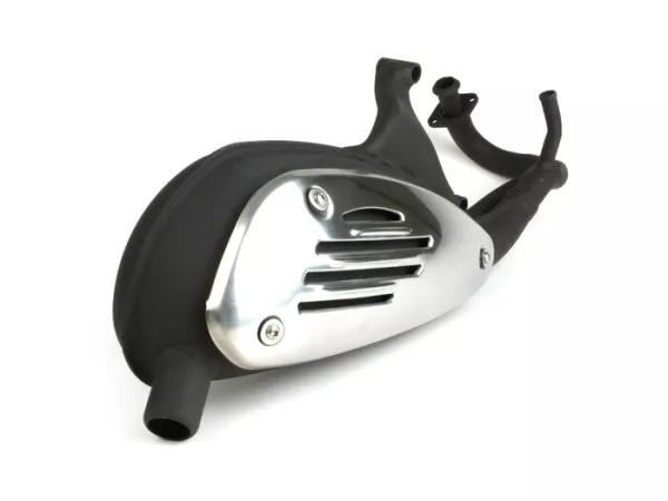 Uitlaat -PIAGGIO- Vespa ET2 50 (ZAPC16000, ZAPC38100), Vespa LX 50 (ZAPC38101, ZAPC38400, ZAPC38104), Vespa LXV 50 (ZAPC38102), Vespa Primavera 50 (ZAPC53200), Vespa S 50 (ZAPC38103, ZAPC38402), Vespa Sprint 50 (ZAPC53201), Piaggio Liberty 50 (ZAPC42500)