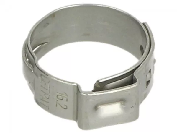Abrazadera de manguera Ø=16,2mm (abrazadera de oreja simple) -PIAGGIO-