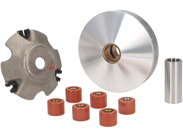 Variator-Kit -PIAGGIO, version 25 km/h- Vespa LX 50 (ZAPC38101, ZAPC38900, ZAPC38400), Vespa LXV 50 (ZAPC38902), Vespa Primavera 50 (ZAPC53300, ZAPC53302), Vespa S 50 (ZAPC38402, ZAPC38901), Vespa Sprint 50 (ZAPC53301, ZAPC53303), Aprilia Mojito 50 (ZD4TF