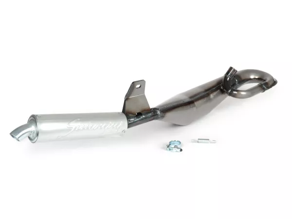 Uitlaat -SIMONINI- Racing- 22mm spruitstuk- Piaggio Ciao, Bravo, Boxer, Si