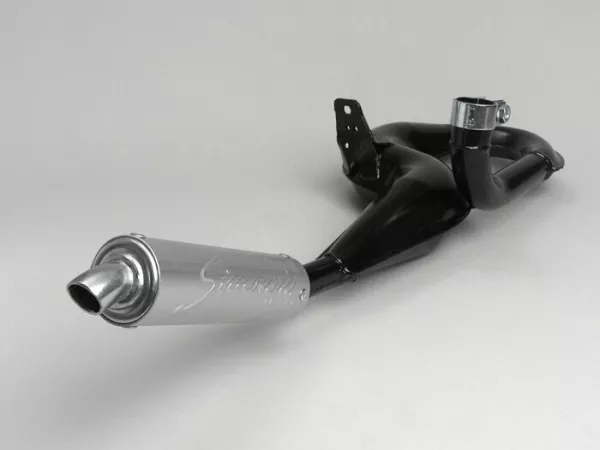 Exhaust -SIMONINI- Vespa PX80, PX125, PX150 - 166cc, 177cc - aluminium silencer