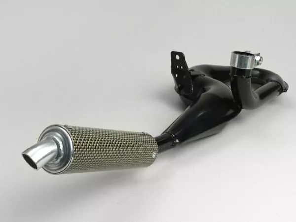 Exhaust -SIMONINI- Vespa PX80, PX125, PX150 - 166cc, 177cc - carbon silencer