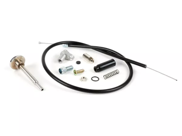 Kit starter à câble (y compris la traction et le levier) -SCOOTER CENTER- Dell'Orto PHBH, PHBL, VHSA, VHSB für Vespa PX, T5, Rally, Sprint, GT/GTR, TS, Super, VNB, VBA, VBB