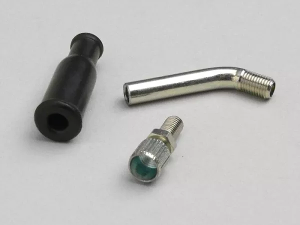 Gaszugführung-Set (Gaszugkrümmer) -DELLORTO- M6 x  0,75 - 50°