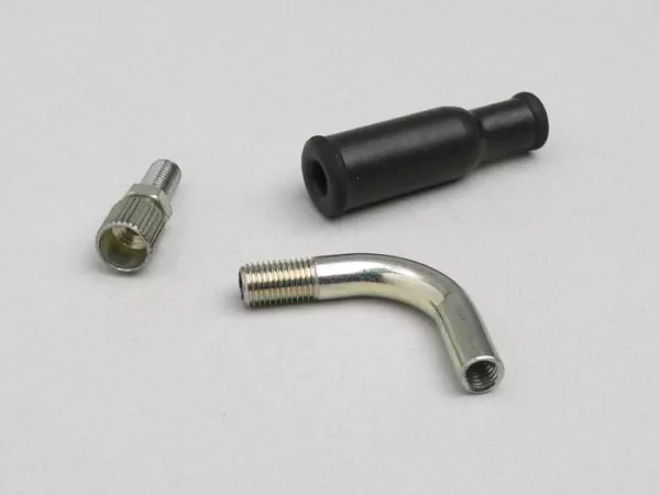 Gaszugführung-Set (Gaszugkrümmer) -DELLORTO- M6 x  0,75 - 90°