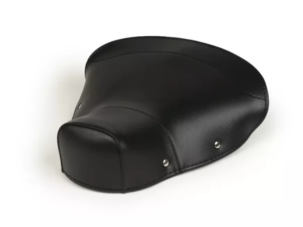 Housse de selle -(17,5cm entraxe des trous) -SELLERIA TREZZI- Vespa 125 VNA1T, VNA2T, VNB1 à VNB6, Vespa 150 VB1T, VBA1T, VBB1, VBB2 - noir