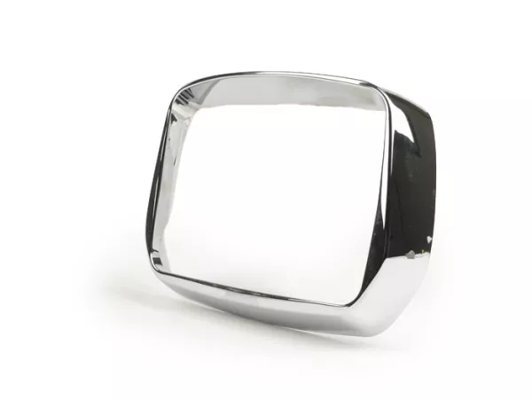Anello di rifinitura del faro -DMP- Vespa S50, S125, S150 - cromato con paraluce
