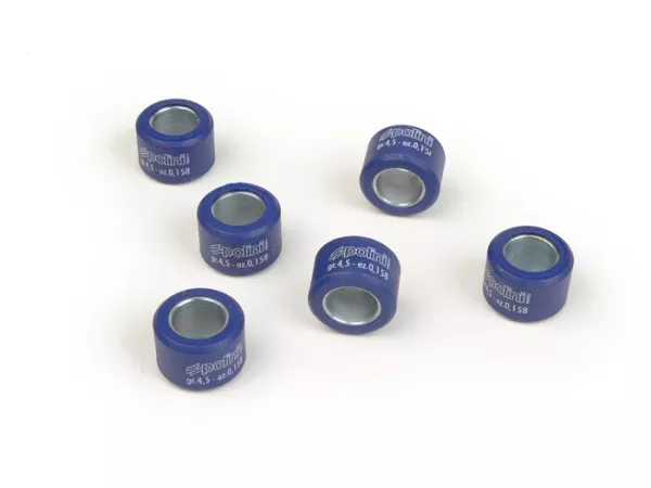 Rollers -POLINI 17x12mm- 4.5g - for Morini and Hebo variators