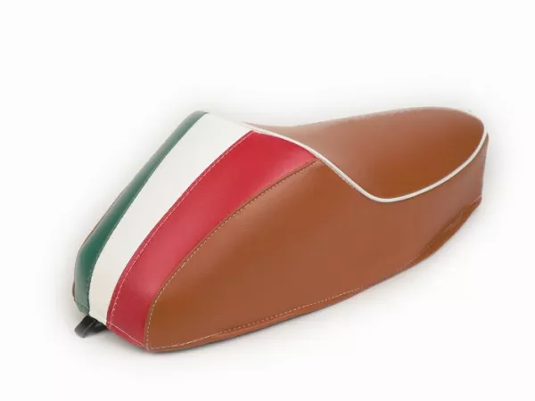 Banqueta -VESPA Mono TriColore- V50, PV125, ET3 - Marrón