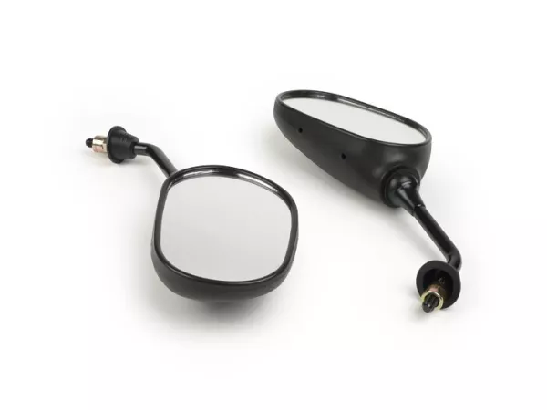 Mirror set -OEM QUALITY- with E-mark- M8 right-hand thread (rhs with left-hand thread)