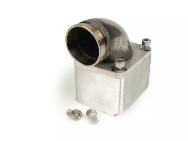 Intake manifold -MRP 36mm untuk diafragma (tipe Yamaha RD350 YPVS) - Vespa Largeframe PX80-200, Sprint, Rally - permukaan penyegelan yang panjang