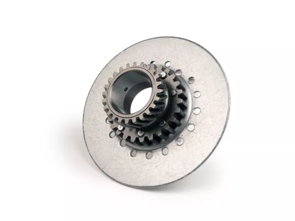 Koppelingspignon -DRT Vespa Type 7 veren (Rally200, PX200, T5 125cc) - voor origineel primair wiel (schuine vertanding) 65 tanden - 22 tanden