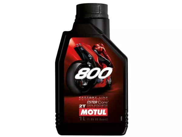 Olie -MOTUL 800 Road Racing- 2-takt volledig synthetisch (dubbel ester) - 1000ml