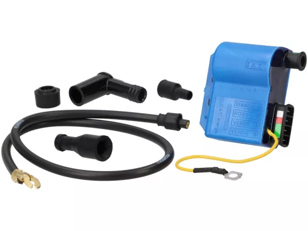 CDI-Set - inkl. Zündkerzenstecker und Kabel -PIAGGIO- Vespa PX (bis Bj.05/2011), Rally200 (Ducati), PK XL, ET3 - Kunststoffstecker