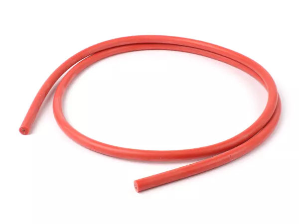Tändkabel -HS- silikon, 1 meter, Ø 7 mm, röd