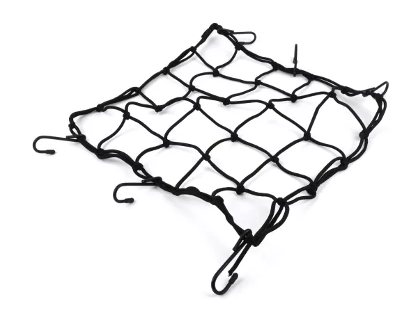 Bagagenet -HS- zwart, elastisch, 40cm x 40cm, 6 bevestigingshaken