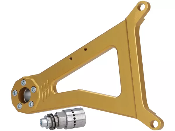 Basculante -HEIKOTUNING- Brace V1.1 Race - oro - Piaggio 125-180 ccm 2 tiempos - Gilera Runner FX/FXR 125-180, Italjet Dragster 125-180, Piaggio SKR125, SKR150, TPH125, Skipper125, Skipper150, Hexagon LX/LXT 125-180 AC/LC