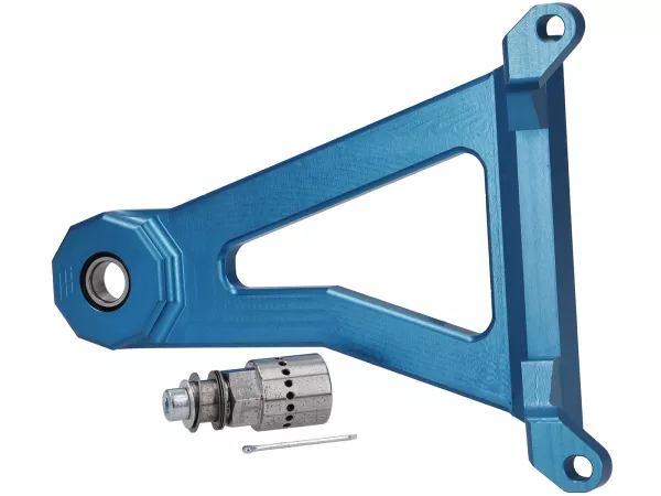 Basculante -HEIKOTUNING- Brace V2 - azul - Piaggio 125-180 ccm 2 tiempos - Gilera Runner FX/FXR 125-180, Italjet Dragster 125-180, Piaggio SKR125, SKR150, TPH125, Skipper125, Skipper150, Hexagon LX/LXT 125-180 AC/LC