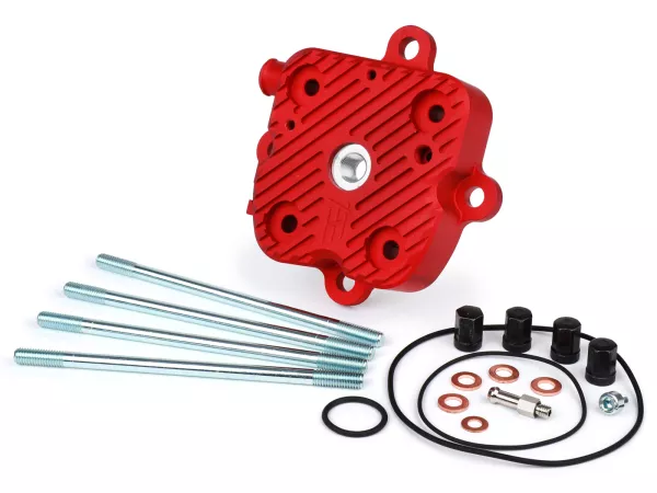 Cilinderkopset V2.1 Race -HEIKOTUNING- rood - Piaggio 125-180 ccm 2-takt - Gilera Runner FX/FXR 125-180, Italjet Dragster 125-180, Hexagon LX/LXT 125-180 LC