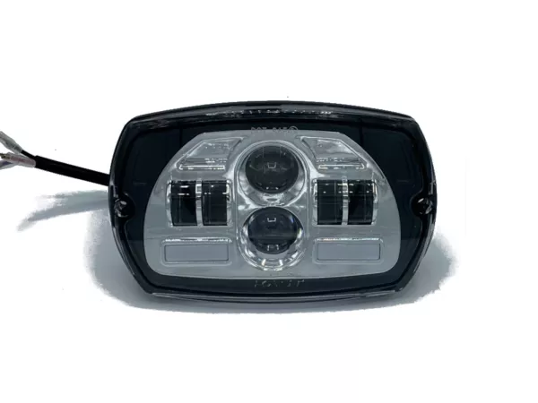Set lampu depan -ITALKAST LED (3000lm), persegi panjang - Vespa V50 Special - perak