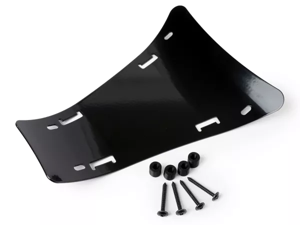 Floor board rack -JAILBREAK CUSTOMS- Vespa GTS 125-300, GTV, GTL, GT - shiny black