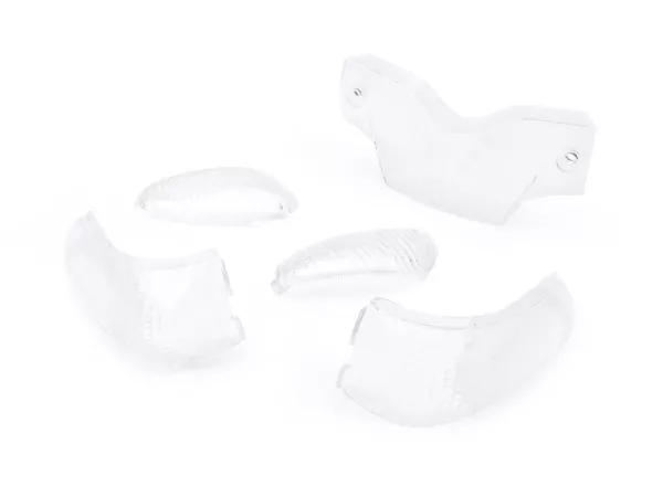 Indicator lens set -BGM ORIGINAL set of 5- Gilera Runner (-2005) - colourless