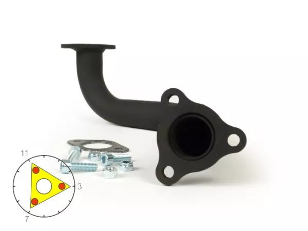 Exhaust manifold -RACING/UNRESTRICTED- Generic 50cc 2-stroke