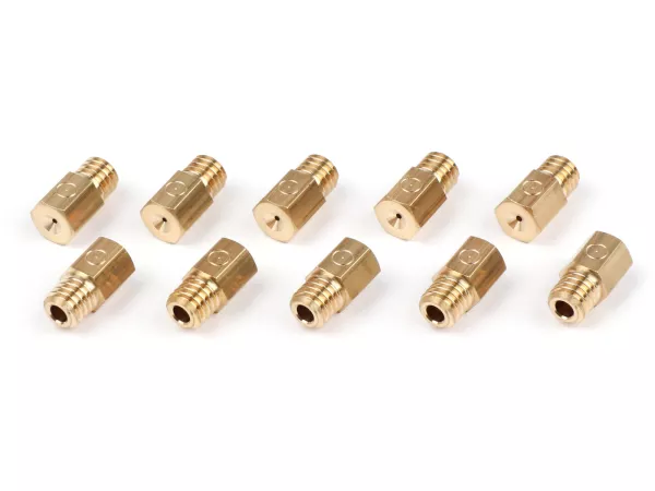 Main jet set -KMT for Mikuni (type: 4-042) TM - TMX, Arreche 17,5 - 19 - 24 - (250-295)