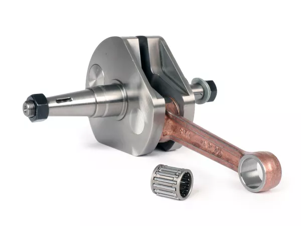 Cigüeñal -KINGWELLE (admisión por diafragma)- carrera 64mm, biela 110mm, bulón Ø15mm- Vespa PX - p.ej. para BGM177, Quattrini M1X