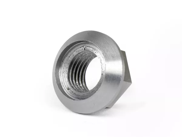 Mur tirus untuk kopling M12x1.50 (ulir standar) -KINGWELLE CNC (kekuatan tinggi) - untuk kopling Poros King dengan poros engkol konvensional Rangka besar - Vespa PK, PX, T5, Rally, Cosa