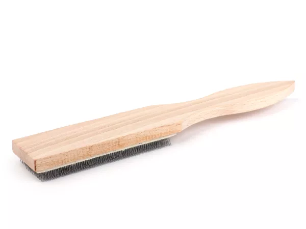 Vijlborstel -LESSMANN- staaldraad, Ø=0,3mm, 40 x 115mm