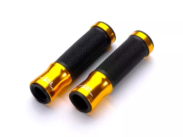 Griffe -LSL, Alu & Gummi- Ø 22.5-24mm, l=125mm - gold