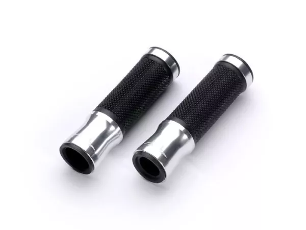 Griffe -LSL, Alu & Gummi- Ø 22.5-24mm, l=125mm - Silbern