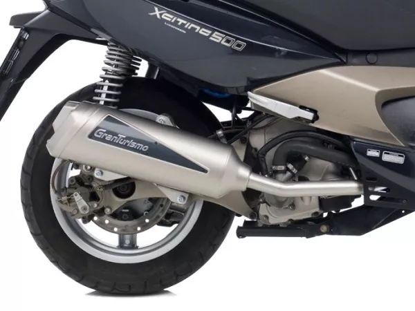 Knalpot -LEOVINCE Granturismo- Kymco Xciting 500 (2005-2006), Kymco Xciting 500 i.e. (2007-) - baja tahan karat