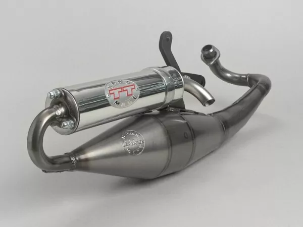 Exhaust -LEOVINCE TT- Yamaha Aerox (YQ50/L, 2-stroke) (-1999), Aerox (YQ50/L, 2-stroke) catalyser (2004-), MBK Nitro (YQ50/L, 2-stroke) (-1999), Nitro (YQ50/L, 2-stroke) catalyser (2004-)