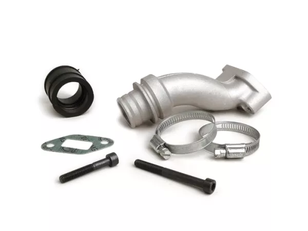 Pipe d’admission -MALOSSI 2 trous, valve rotative- Vespa V50, PV125 - Ø connexion=28,5mm