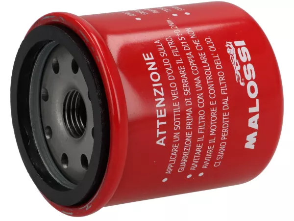 Filter oli -MALOSSI Red Chilli- Piaggio 125-200 ccm Leader, 250-310 ccm Quasar/HPE, Royal Alloy GP 350, TG 350