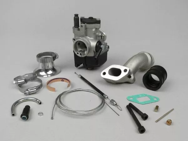 Kit carburador -MALOSSI 2 orificios, 25mm Dellorto PHBL, válvula rotativa- Vespa PK S