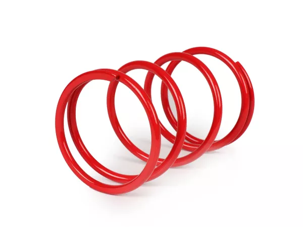 Mottrycksfjäder -MALOSSI Ø 65,0x108mm Ø 4,7mm 7,5k röd- Piaggio 125-310 2T/4T - VESPA, PIAGGIO, APRILIA, GILERA, DERBI, BENELLI, MALAGUTI, PEUGEOT, ITALJET, SCOMADI, ROYAL ALLOY