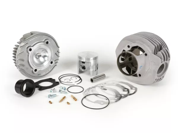 Cylinder -MALOSSI SPORT alloy 177cc 3 transfer ports, 57mm stroke, single exhaust port- Vespa PX125, PX150, Cosa125, Cosa150, LML Star 125/150, Stella 125/150