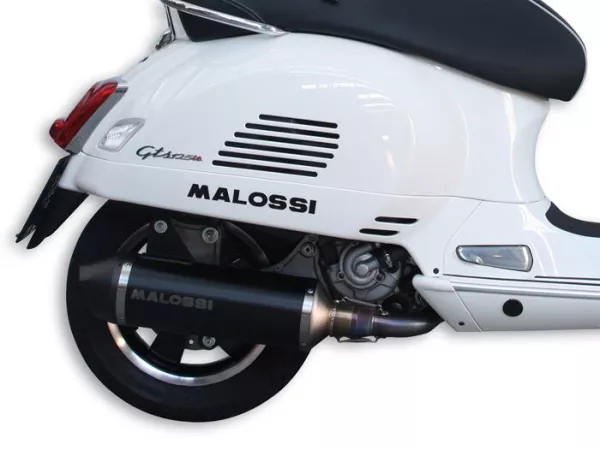 Scarico -MALOSSI RX, Black Edition- Vespa GTL 200, GTS 125-300 ie Super, GTV 250-300 ie
