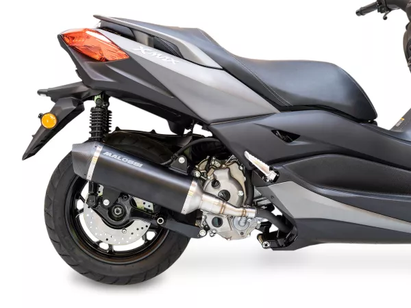 Uitlaat -MALOSSI RX gehomologeerd, Black Edition- YAMAHA X MAX 300 ie 4T LC euro4 2017->
