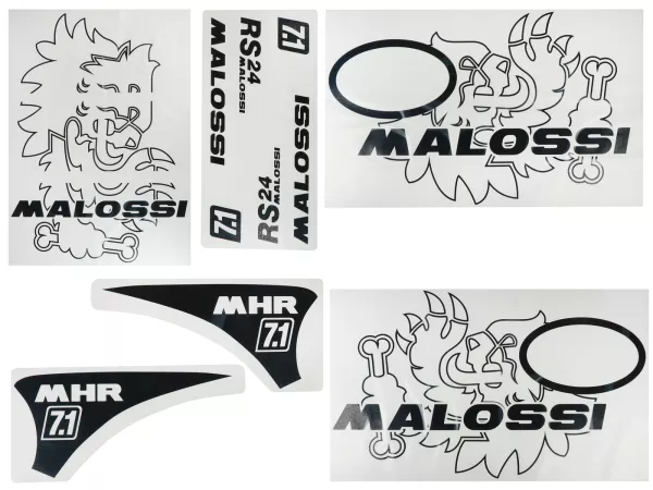 Stickerset Trofee -MALOSSI- Vespa