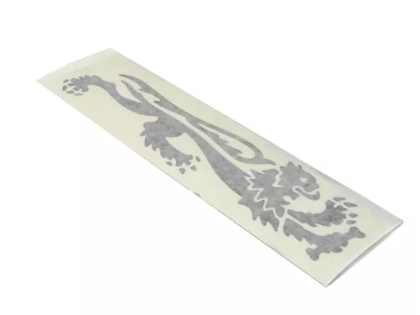 Sticker -MALOSSI leeuw 240mm- rechts - zwart